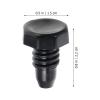 INOOMP 5pcs Billiard Cue Bottom Cover Plastic Protective Tail Caps for Cue Storage and Impact Prevention Cylindrical Design for Longevity and Performance view 2
