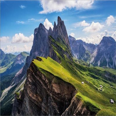On The Edge by Ales Krivec Laminated Art Print, 14 x 8 inches