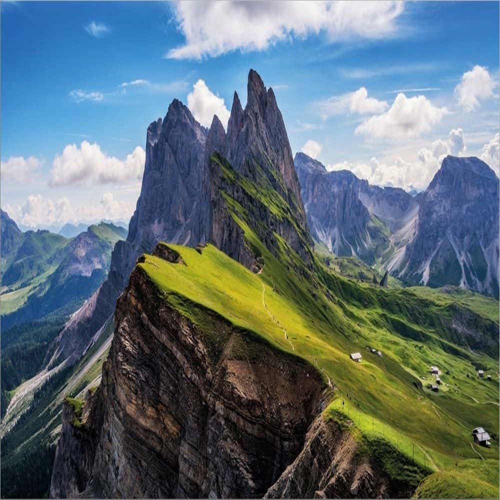 On The Edge by Ales Krivec Laminated Art Print, 14 x 8 inches