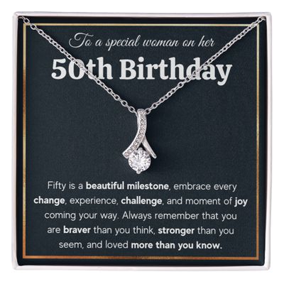 FG Family Gift Mall 50th Birthday Gifts For Women, Cool Gifts For 50 Year Old Woman Turning 50 and Fabulous, Happy Fifty Bday Gift Ideas (Standard Box, Milestone Alluring)