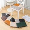 1/2/4 Packs Leather Chair Pads Square Chair Cushions Office Dining Room Seat Cushion with Machine Washable Cover, Durable Leather Soft Pad (Color : B-Light Grey, Size : 45 * 45cm*4 Packs) view 2