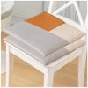 1/2/4 Packs Leather Chair Pads Square Chair Cushions Office Dining Room Seat Cushion with Machine Washable Cover, Durable Leather Soft Pad (Color : B-Light Grey, Size : 45 * 45cm*2 Packs) view 1