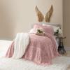 Montgomery Ward Emily Floral Chenille Bedspread, Soft Cotton Comforter, King Size Quilt in Blush - Luxury Hotel Bedding, King Bedspread (Blush, King) view 1