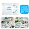 7 code Large Dish Drying Rack, 2-Tier Dish Racks for Kitchen Counter, Detachable Large Capacity Dish Drainer Organizer with Utensil Holder, Dish Drying Rack with Drain Board, White view 2
