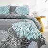 Anibedding Green Floral Pattern Quilt Set King Size - 3 Pieces Quilt Coverlet Elegant Boho Flower Bedspread with 2 Pillowcases Soft Lightweight Bedding Quilt Set for Adults (Green,104"x90") view 4
