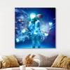 wall26 Canvas Print Wall Art Vibrant Neon Light Helmet Astronaut Galaxy Astronomy & Space Fantasy & Sci-Fi Digital Art Pop Art Decorative Futuristic Cool for Living Room, Bedroom, Office - 12"x12" view 3