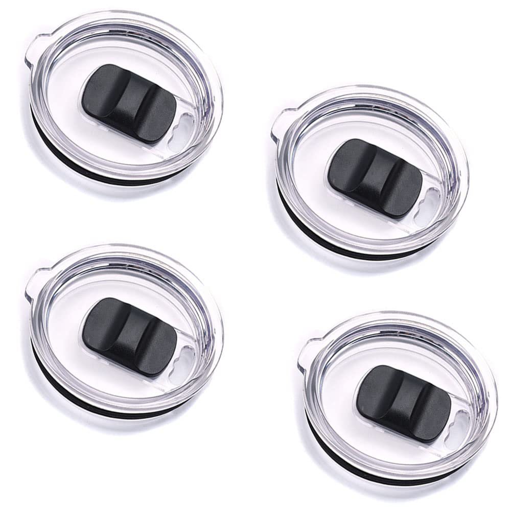 20/30 Oz Tumbler Lids - Fits For Yeti Rambler,Ozark Trail,Or Old Style Rtic Coffee Tumbler - Magnetic Slider Replacement Lid-Spill Proof Slider (30oz-4pcs)