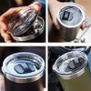 20/30 Oz Tumbler Lids - Fits For Yeti Rambler,Ozark Trail,Or Old Style Rtic Coffee Tumbler - Magnetic Slider Replacement Lid-Spill Proof Slider (30oz-4pcs) view 4