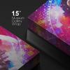 wall26 Canvas Print Wall Art Vibrant Astronaut Neon Rainbow Light Landscape Astronomy & Space Fantasy & Sci-Fi Digital Art Pop Art Decorative Futuristic for Living Room, Bedroom, Office - 12"x12" view 4