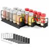 SpaceAid Pull Out Spice Rack Organizer for Cabinet, Heavy Duty Slide Out Seasoning Kitchen Organizer, Cabinet Organizer, with Labels, 7.7" W x10.75 D x4 H, 3 Drawers 1-Tier view 1