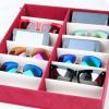 UNNS 12 Grid Sunglasses Display Stand Glasses Storage Box Sunglasses Storage Box/Rack Glasses Storage Display Rack (Color : Blue) view 4