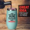Baseball Teal Edition Wine Tumbler 12oz - To Talk About Baseball - Throw Coach Sport Lover Home Run Sportmen Center Catcher Boyfriend Outdoor Activity Baserunning Coach view 2
