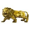 Addune African Wild Lion Figurine Gold Lion Statue for Home Decor Desk Animals Ornament Brass Handmade Art Collectible (Gold) view 1
