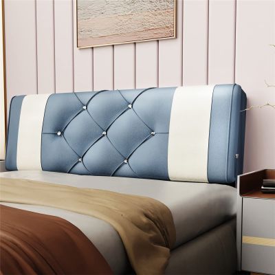 Headboard Pillow Large Headboard Cushion Bed Backrest Cushion Double Backrest Pad Waist Support Pillow Headboard Cover for Dorm Room Hotel Daybed Bed,Navy,70.8"/180cm(California King)