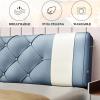 Headboard Pillow Large Headboard Cushion Bed Backrest Cushion Double Backrest Pad Waist Support Pillow Headboard Cover for Dorm Room Hotel Daybed Bed,Navy,70.8"/180cm(California King) view 3