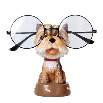UNNS Glasses Display Stand Resin Glasses Stand Sunglasses Display Stand Home Desk Decoration Gift (Dog) (Color : A)