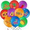 45 Pcs Fiesta Balloons Mexican Cinco De Mayo Balloons Taco Party Decoration for Fiesta Party Mexican Decorations Wedding, Birthday Favor Supplies view 1