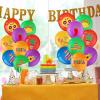 45 Pcs Fiesta Balloons Mexican Cinco De Mayo Balloons Taco Party Decoration for Fiesta Party Mexican Decorations Wedding, Birthday Favor Supplies view 4