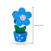 jojofuny 6pcs Flower Pot Designed Memo Clips Cute Photo Card Holders for Home Office Stable Base Reusable Note Holders Random Colors for Events and Parties view 3