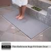 ARERQEWN Bath Mats for Bathroom,Absorbent Bathroom Floor Mats 24x48 Inches Quick Dry Bath Mat Rugs, Long Bathroom Rugs Runner in Front of Bathtub or Shower Room (Grey), 48*24 view 2