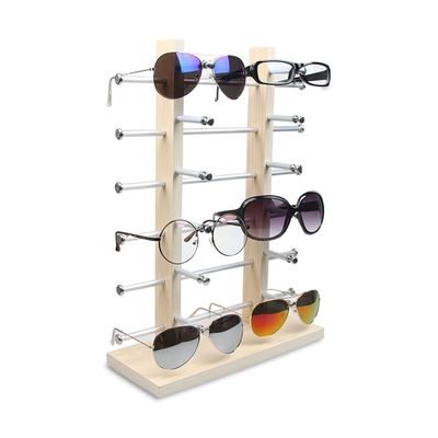 UNNS Double Row Glasses Display Stand Multi-Function Display Stand Sunglasses Display Stand Home Decoration (Size : Type A-can Put 12)