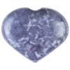 Crocon 50mm Lepidolite Heart stone Big Heart Shape Puff Stones Set 450+ Carats Pocket Crystal Healing Tumble Collection Palm Worry Stone Good Luck Charm Meditation Gift Craft Home Decor view 1