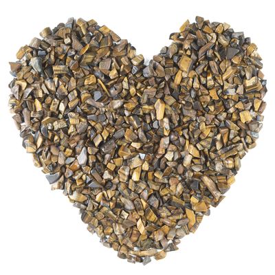 Crocon 1/2 LB Crushed Tiger Eye Chips Bulk Stones 1100+ Carats Natural Quartz Pieces Irregular Shape Gemstones for House Warming Gifts New Home and Chakra Healing Crystals Home Dcor Gifts for Women