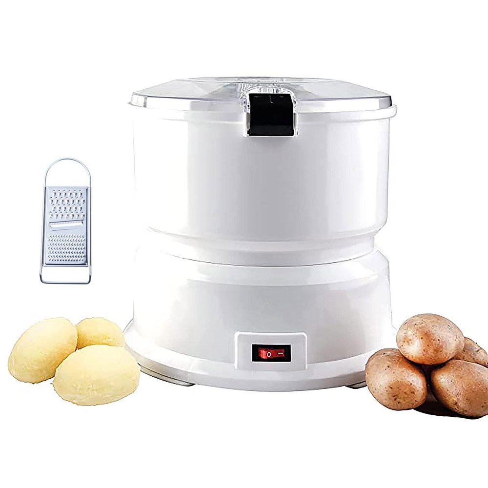 YESJrl 3 in 1 Electric Potato & Apple Peeler/Vegetable Dryer with Graters Automatic Peeling Machine, No Mess (1KG Capacity < 180s)
