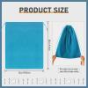 Boao 10 Pcs Silver Storage Bags, 9 x 11.8 Inch Fabric Cloth Anti Tarnish Bags for Silver Jewelry Silverware Protection Flatware Silverplate Tarnish Cleaning(Blue) view 2