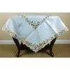 1 Pcs 42x42" Square Beige Polyester Embroidery Embroidered Cutwork Daisy Tablecloth view 1