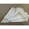 1 Pcs 42x42" Square Beige Polyester Embroidery Embroidered Cutwork Daisy Tablecloth view 4
