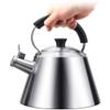 Tea Kettle Stovetop Whistling Stainless Steel Stove Top Kettle for Gas,Copper Tea Kettle Whistling Stove Top Stainless Steel with Heat Resistant Handle, Gas Electric Induction Compatible view 3
