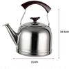 Tea Kettle Stovetop Whistling Stainless Steel Kettle 304 Stainless Steel Home Automatic Whistle Induction Cooker Gas General 5L view 2