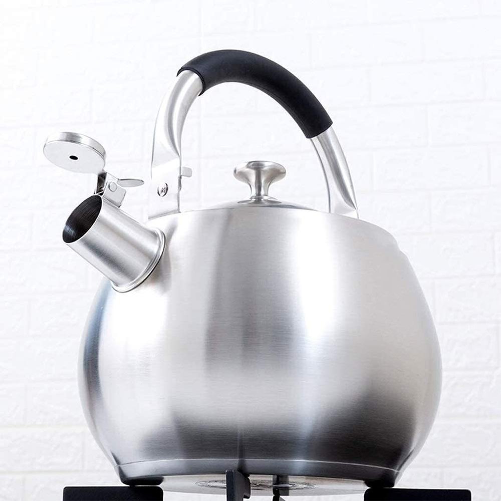 Tea Kettle Stovetop Whistling Stainless Steel 304 Stainless Steel Kettle Gas Gas Stove Thickening Whistle Called Hot Water Home Induction Cooker Large Capacity (Size : 5l)