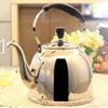 Tea Kettle Stovetop Whistling Stainless Steel Camping Kettle for Gas,Top Stainless Steel Whistling Tea Kettle Stove Top Teapot Pot, Thin Base, Lightweight, Fast Boiling view 3