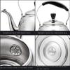 Tea Kettle Stovetop Whistling Stainless Steel Camping Kettle for Gas,Top Stainless Steel Whistling Tea Kettle Stove Top Teapot Pot, Thin Base, Lightweight, Fast Boiling view 4