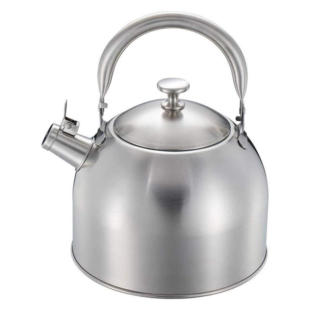 Tea Kettle Stovetop Whistling Stainless Steel Pot for Stove Top Stainless Steel Hot Water Kettle Tea Kettle Best Induction Modern Stainless Steel Surgical Whistling Teapot (Size : 5l)