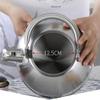 Tea Kettle Stovetop Whistling Stainless Steel Pot for Stove Top Stainless Steel Hot Water Kettle Tea Kettle Best Induction Modern Stainless Steel Surgical Whistling Teapot (Size : 5l) view 2