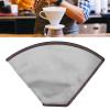 Pssopp Flexible Pour Over Coffee Filter, Reusable Permanent Stainless Steel, 4-6 Cup, Paperless Metal Coffee Filter Cone view 4