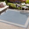 JONATHAN Y Diamond Border Indoor Outdoor Area Rug 3X5 Blue/Cream, Lucia Classic for Backyard, Patio, Porch, Easy-Cleaning, High Traffic, Pet-Friendly, Non-Shedding (SMB207C-3) view 3