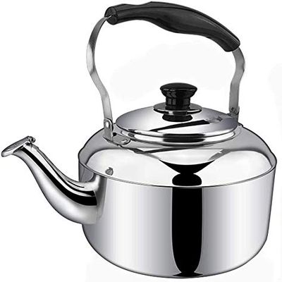 Tea Kettle Stovetop Whistling Stainless Steel Kettle Home Kitchen 304 Stainless Steel Induction Cooker Gas General Automatic Whistle Health (Size : 5L)