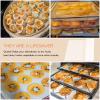 (9 Pack) Silicone Dehydrator Sheets, Dostk Premium Non Stick Mats for Fruit Dryer Mesh, Dehydrator Tray Liner Reusable (14 x 14 inch) view 4