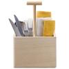 LSA International Dine Oak Cutlery Holder H29cm L20cm W16cm| 1 Unit | Hand Planed Wood | DI70 view 2