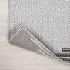 JONATHAN Y Diamond Stripe Indoor Outdoor Area Rug 3X5 Light Gray/Black, Vinales for Backyard, Patio, Porch, Easy-Cleaning, High Traffic, Pet-Friendly, Non-Shedding (SMB204B-3) view 4