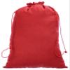 CleverDelights 14" x 20" Red Cotton Bags - 10 Pack - Large 14x20 Inch Muslin Drawstring Bag view 1