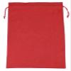 CleverDelights 14" x 20" Red Cotton Bags - 10 Pack - Large 14x20 Inch Muslin Drawstring Bag view 2