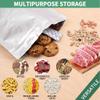 100 Mylar Bags for Food Storage,4.3in x 6.3in Zipper Pouches Resealable and Heat Sealable for Long Term Food Storage view 2