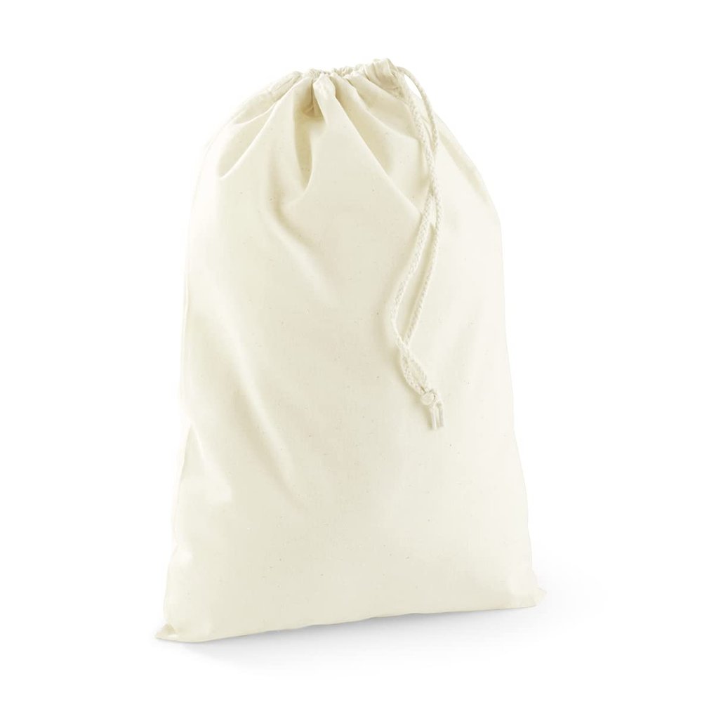 Westford Mill Cotton Recycled Stuff Bag (S) (Natural)