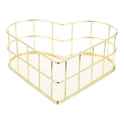 Heart Shaped Storage Basket Cosmetics Organizer Sundries Basket Sundries Storage Containers Tabletop Sundry Office Snack Stationery Case Storage Cases Office Supply
