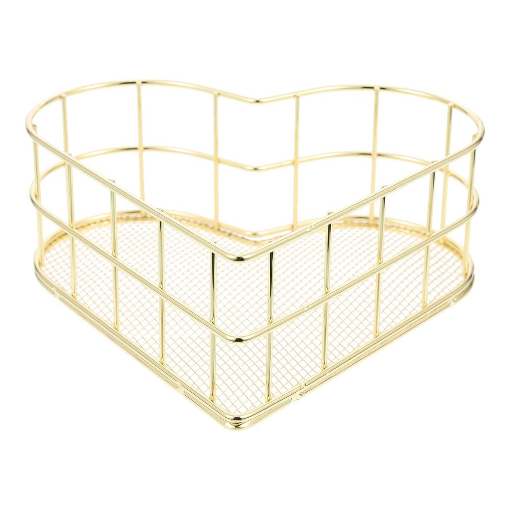 Heart Shaped Storage Basket Cosmetics Organizer Sundries Basket Sundries Storage Containers Tabletop Sundry Office Snack Stationery Case Storage Cases Office Supply